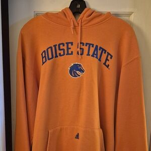 Adidas Orange Boise State Pullover Hoodie Mens SZ XL